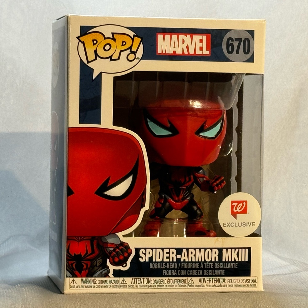 Marvel Spider Armor MKlll Funko #670 bobblehead